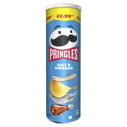 Pringles Salt & Vinegar Crisps Can 200g