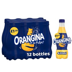 Orangina Sparkling Fruit Drink Orange 420ml £1.29 PMP