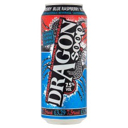 Dragon Soop Caffeinated Alcoholic Beverage Blue Rasberry 500ml