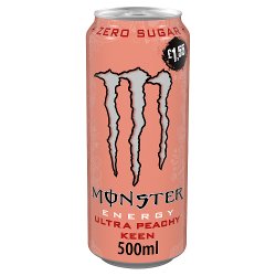 Monster Energy Drink Ultra Peachy Keen Zero Sugar 12 x 500ml PM £1.55