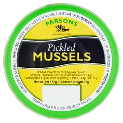 Parsons Pickled Mussels 155g