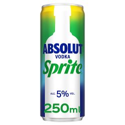 Absolut Vodka & Sprite 250ml 
