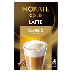 Mokate Gold Latte Classic Flavour Instant Coffee Drink 8 x 12.5g (100g)