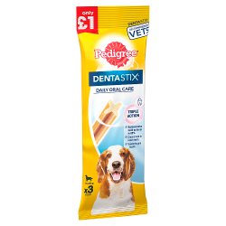 Pedigree Dentastix Daily Medium Dental Dog Chews 3 Stick 77g