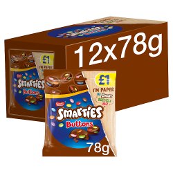 Smarties Buttons Milk Chocolate Sharing Bag 78g PMP £1