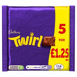 Cadbury Twirl 5 x 21.5g (107.5g)