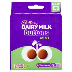 Cadbury Dairy Milk Buttons Mint Chocolate Bag £1 95g