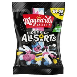 Maynards Bassetts Liquorice Allsorts Sweets Bag £1.25 PMP 165g