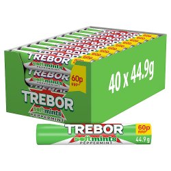 Trebor Softmints Peppermint Mints Roll 60p PMP 44.9g