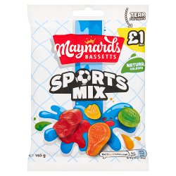 Maynards Bassetts Sports Mix £1 Sweets Bag 165g