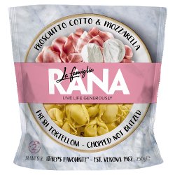 La Famiglia Rana Prosciutto Cotto & Mozzarella Fresh Tortelloni 250g