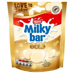 Milkybar Buttons Gold Caramel Flavour White Chocolate Sharing Bag 86g