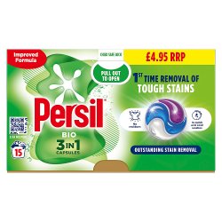 Persil 3 in 1 Washing Capsules Bio 15 Washes 