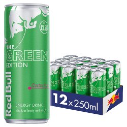 Red Bull Energy Drink Green Edition 250ml, 12 Pack PM 1.55