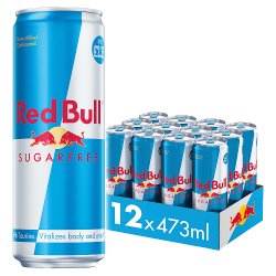 Red Bull Sugar Free Energy Drink 473ml, 12 Pack PM 2.35