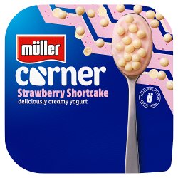 Müller Corner Strawberry Yogurt with White Chocolate Shortcake Balls