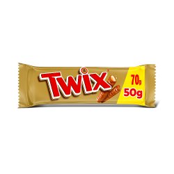 Twix Caramel & Milk Chocolate Fingers Biscuit Snack Bar £0.70 PMP 50g