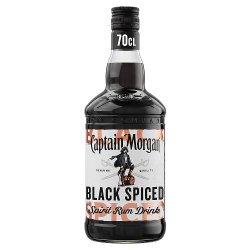 Captain Morgan Black Spiced Rum Spirit 40% vol 70cl Bottle