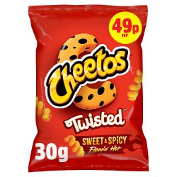 Cheetos Twisted Sweet & Spicy Snacks Crisps 49p RRP PMP 30g
