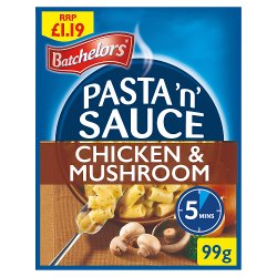 Batchelors Pasta 'n' Sauce Chicken & Mushroom Flavour Pasta Sachet 99g