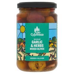 Cypressa Whole Garlic & Herbs Mixed Olives 315g