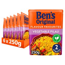 Bens Original Vegetable Pilau Microwave Rice 250g