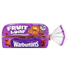 Warburtons Family Bakers Fruit Loaf with Cinnamon and Raisin 400g