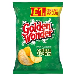 Golden Wonder Fully Flavoured Cheese & Onion 57g