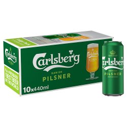 Carlsberg Danish Pilsner Lager Beer 10 x 440ml Can