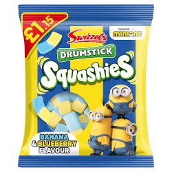 Swizzels Drumstick Squashies Banana & Blueberry Flavour 110g