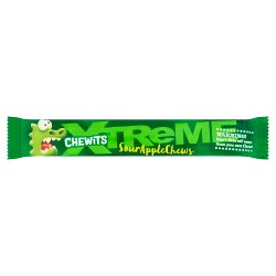 Chewits Xtreme Extreme Sour Apple Chews 34g