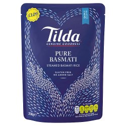 Tilda Pure Basmati Steamed Basmati Rice 250g