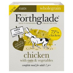 Forthglade Chicken with Oats & Vegetables Complete Meal for Adult 1 Yr+ 395g