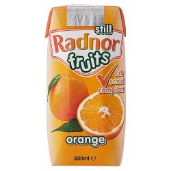 Radnor Fruits No Added Sugar Orange Juice Drink 24 x 200ml