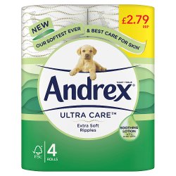 Andrex® Ultra Care Toilet Roll 4Rx5 PMP £2.79 160sc