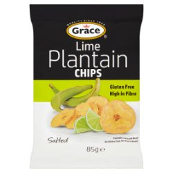 Grace Lime Plantain Chips 85g