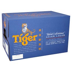 Tiger Asian Lager Beer Bottle 24x330ml 