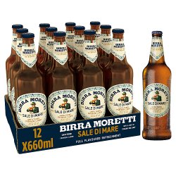 Birra Moretti Sale Di Mare Unfiltered Lager Beer Bottle 660ml