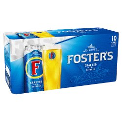 Foster's Lager Beer Can 10x440ml