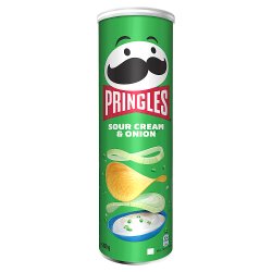 Pringles Sour Cream & Onion Crisps Can, 200g