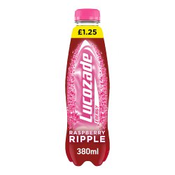 Lucozade Energy Drink Raspberry Ripple 380ml PMP £1.25