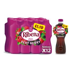 Ribena Very Berry Juice Drink 500ml PMP £1.19