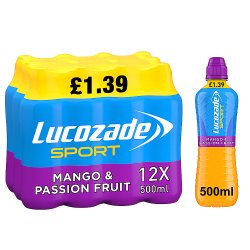 Lucozade Sport Drink Mango & Passion Fruit 500ml £1.39PMP