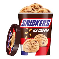 Snickers Chocolate Peanut Ice Cream Tub 500ml