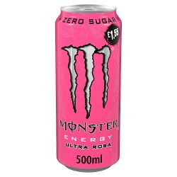 Monster Energy Drink Ultra Rosa Zero Sugar 12 x 500ml PM £1.55