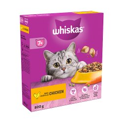 Whiskas 7+ Chicken Adult Dry Cat Food 800g