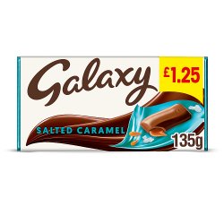 Galaxy Salted Caramel & Milk Chocolate Block Bar 135g