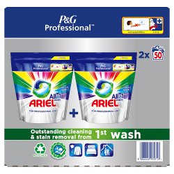 Ariel Professional Allin1 Pods Washing Capsules Colour, 100 washes