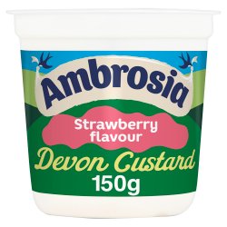 Ambrosia Strawberry Flavour Devon Custard Pot 150g