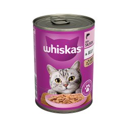 Whiskas Adult Wet Cat Food Salmon in Jelly Tin 400g